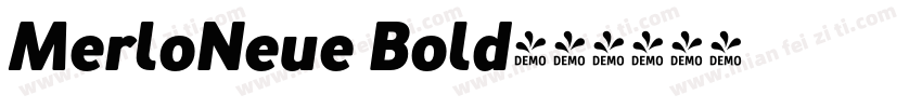 MerloNeue Bold字体转换